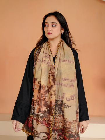 Calligraphed Odhni – Emotions Etched in Fabric For Women